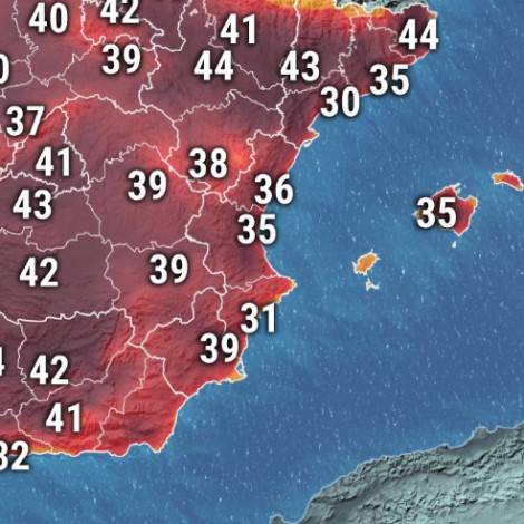 Las provincias españolas que tendrán las temperaturas más altas en esta ola de calor