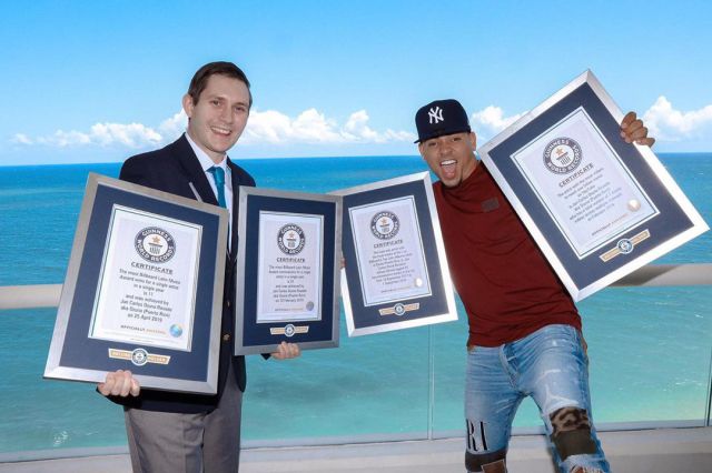 Ozuna consigue cuatro títulos en el libro de los Guinness World Records