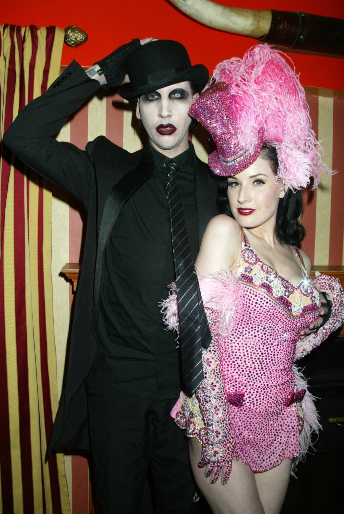 En pareja: Marilyn Manson y Dita Von Teese