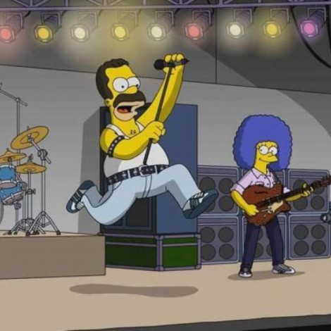 Los Simpson recrean el legendario concierto Live Aid de Queen