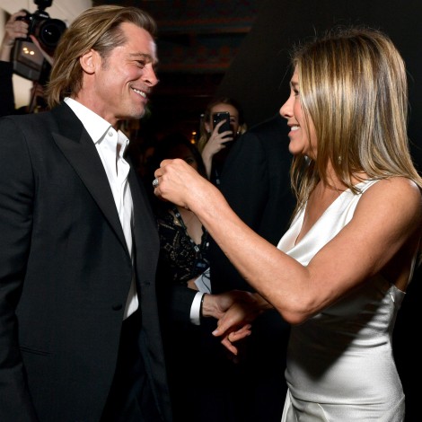 La imagen viral del día es el encuentro de Jennifer Aniston y Brad Pitt en los SAG Awards