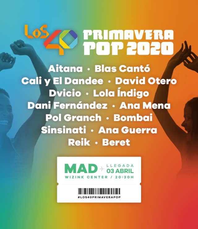 Beret y Reik se suman al cartel de LOS40 Primavera Pop 2020 (Madrid)