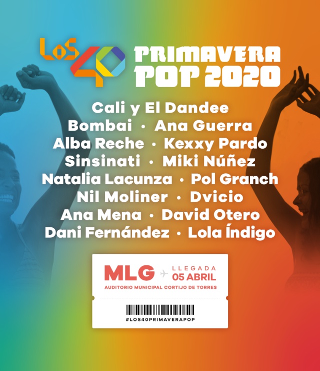 LOS40 Primavera Pop 2020 desvela su cartel para Málaga