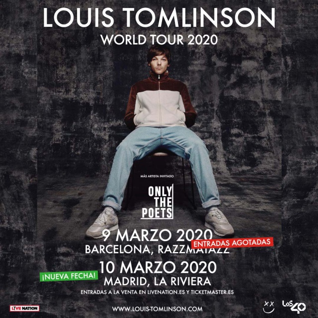 Louis Tomlinson World Tour 2020 Nueva Fecha En Madrid Conciertos Los40 6162