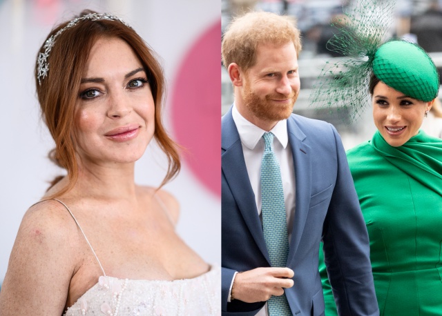 El consejo que Lindsay Lohan da a Meghan Markle y el príncipe Harry