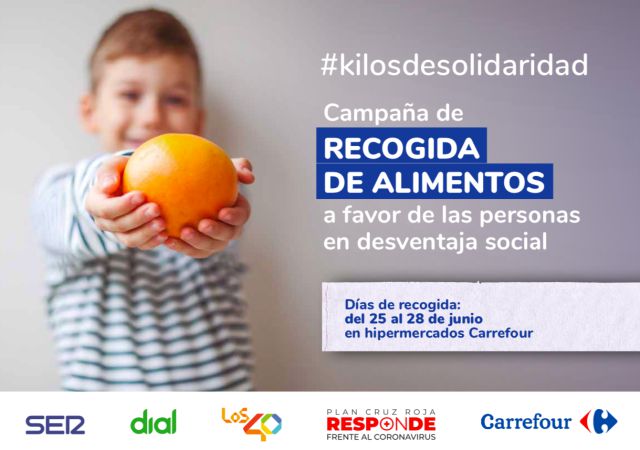 LOS40, Dial y Cadena SER lanzan #KilosDeSolidaridad, con Cruz Roja y Fundación Solidaridad Carrefour