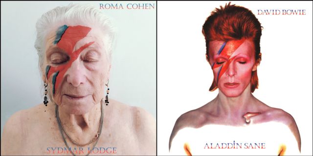 Los ancianos de una residencia recrean portadas clásicas de discos de Queen, Bowie o Michael Jackson