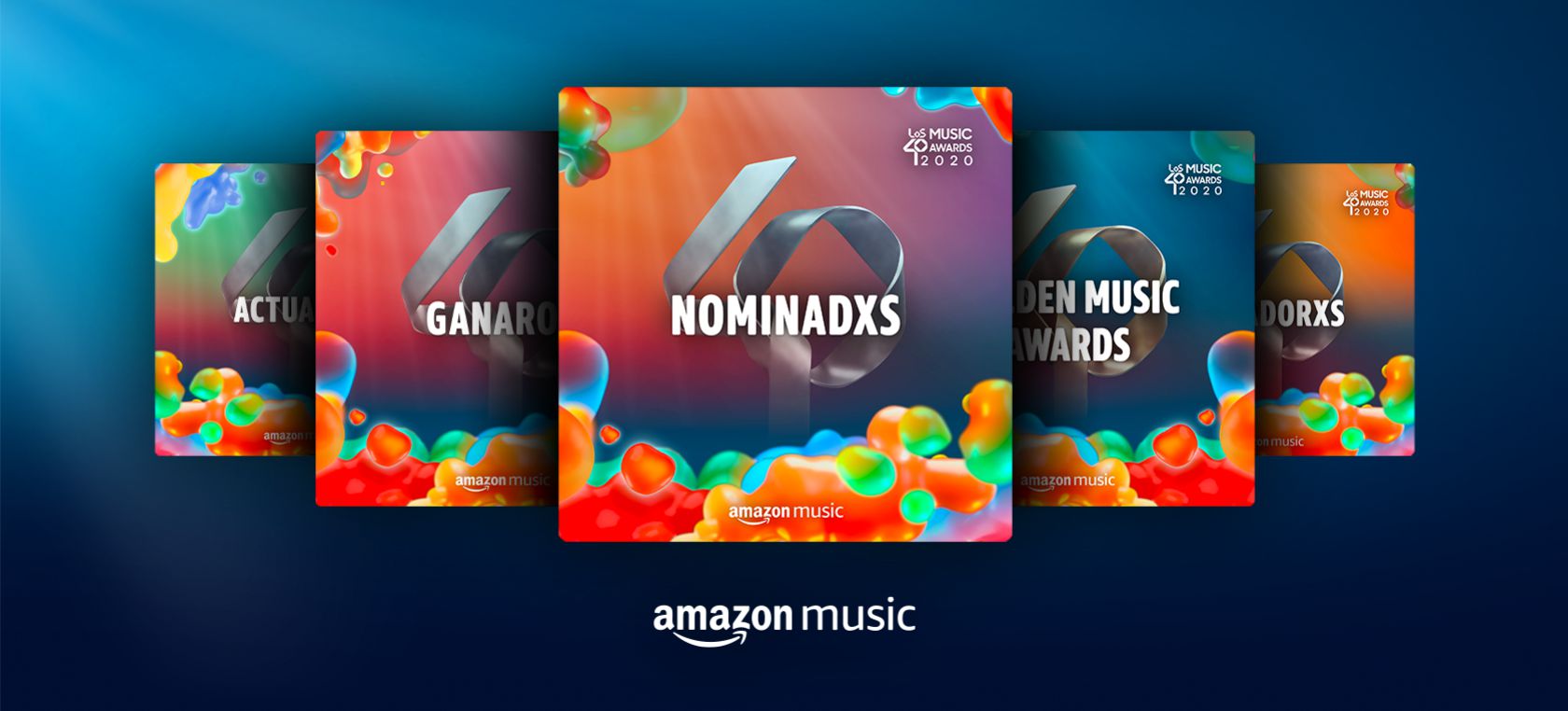 Prepárate para LOS40 Music Awards 2020 con las playlists oficiales de los premios en Amazon Music