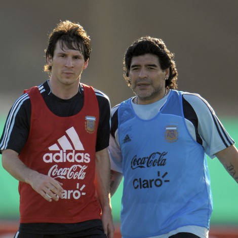 Messi se despide de Maradona con unas emotivas palabras