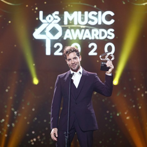 David Bisbal se acordó de Aitana al recoger el premio a Mejor Canción en LOS40 Music Awards 2020