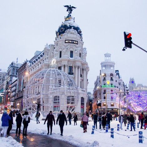 Mapa de la nieve en Madrid: las calles y carreteras que ya están limpias en la capital