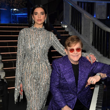 Elton John y Dua Lipa disfrutan de los Premios Oscar cantando juntos en la fiesta del cantante