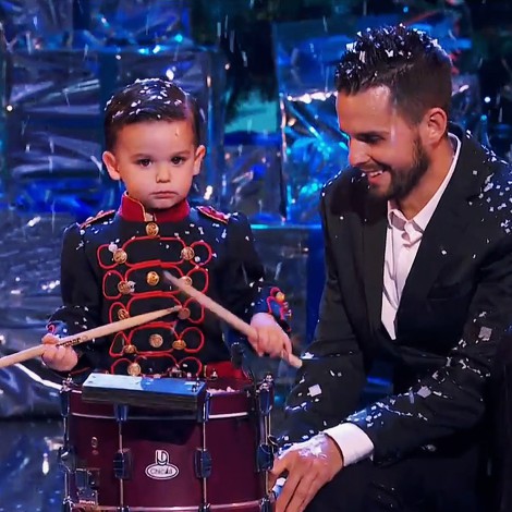 Hugo Molina, el niño del tambor que ganó ‘Got Talent’, les ha dado un buen susto a sus padres