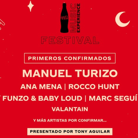 Manuel Turizo y Ana Mena, entre los primeros confirmados del Festival Coca-Cola Music Experience 2021