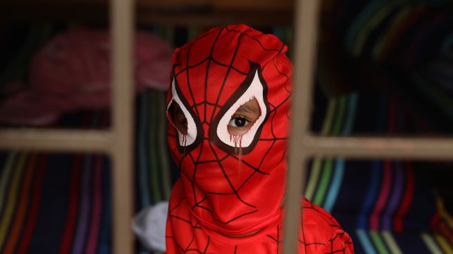 ¿Te dejarías picar por arañas para convertirte en Spiderman? Este chico, sí