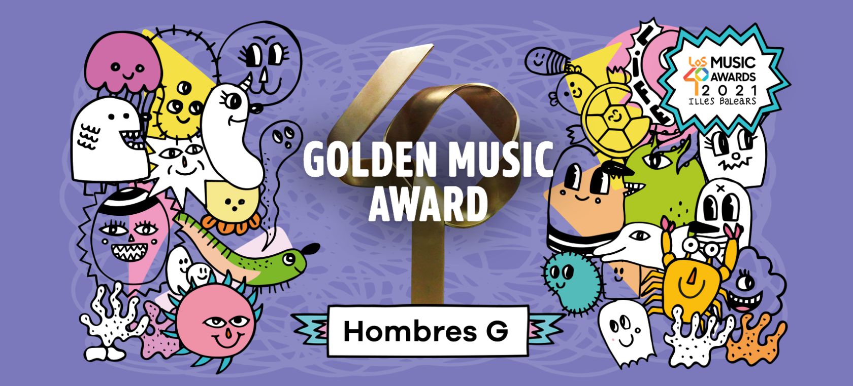 Escucha la playlist de LOS40 de Hombres G, ganadores del Golden Music Award 2021
