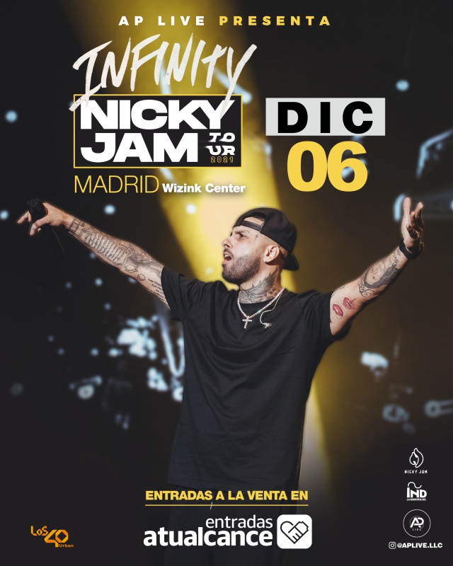 Nicky Jam, en concierto en Madrid con LOS40 URBAN Conciertos LOS40