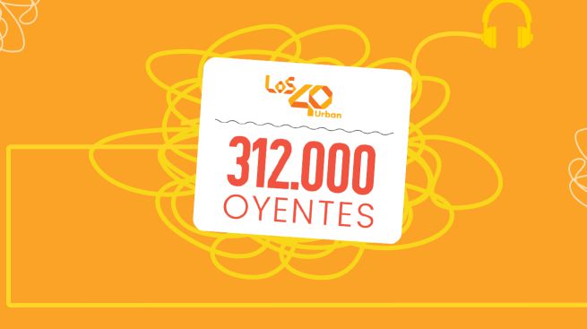 LOS40 Urban continúa imparable ¡y llega hasta los 312.000 oyentes!