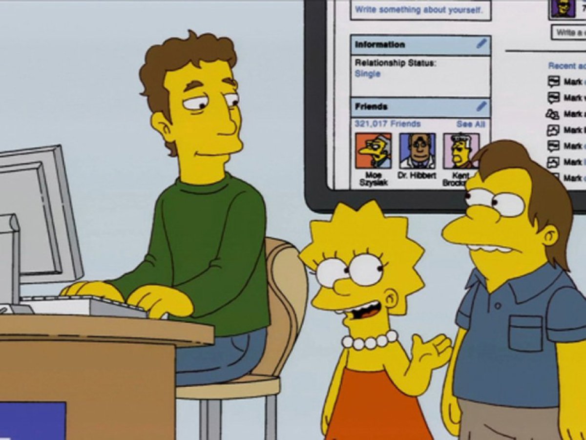 Mark Zuckerberg, en Los Simpson