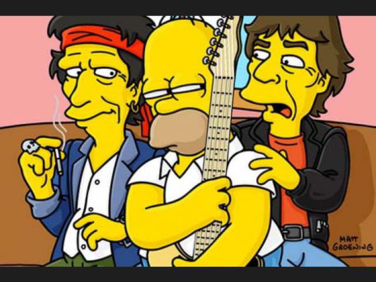 Los Rolling Stones, en Los Simpson