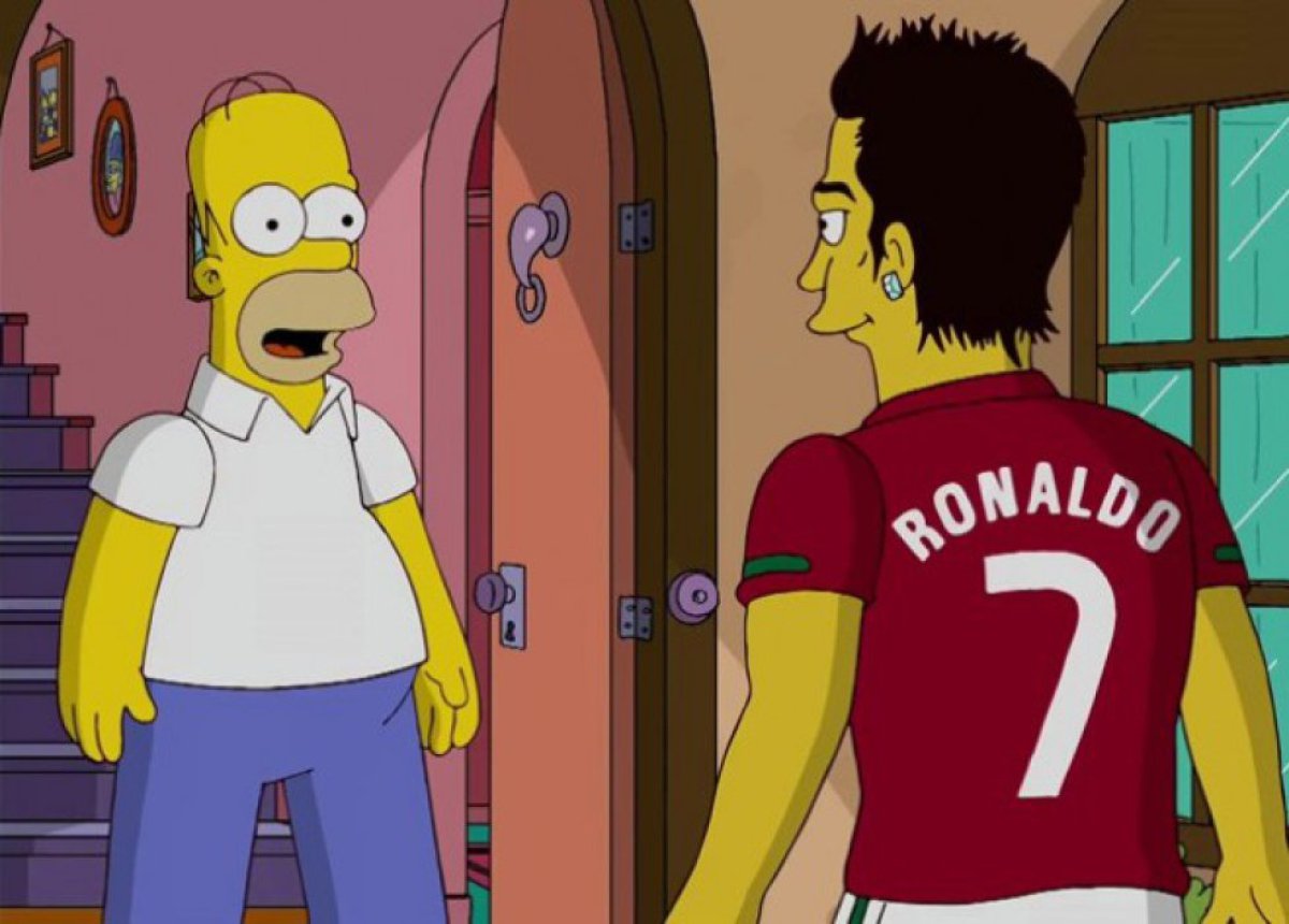 Cristiano Ronaldo, en Los Simpson