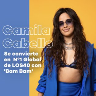 Camila Cabello se convierte en Número 1 Global de LOS40 con Bam Bam en España y América Latina