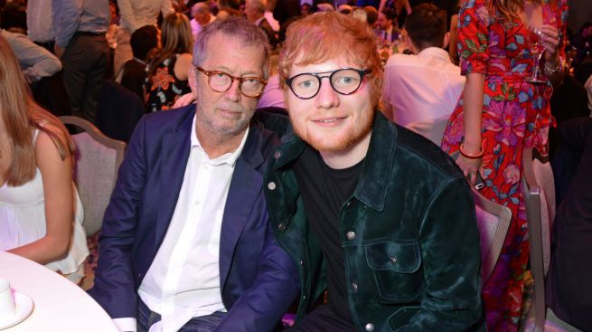 Eric Clapton y Ed Sheeran: Unidos por su pasión a las guitarras y por el fuego que las puso en peligro