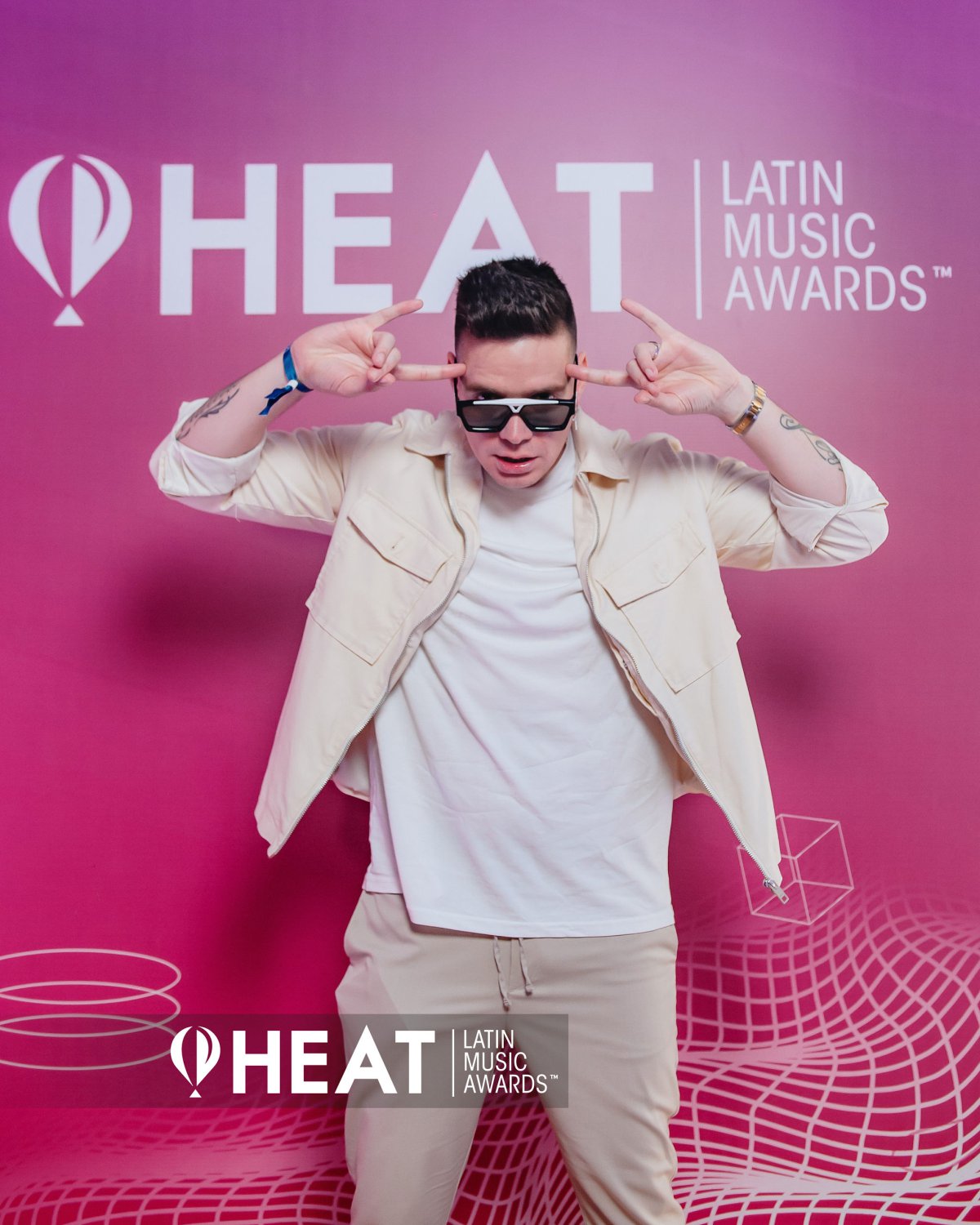 Galería Premios Heat: Kamm, Sebastián Villalobos y Goyo (Chocquibtown), entre otros, disfrutan la previa