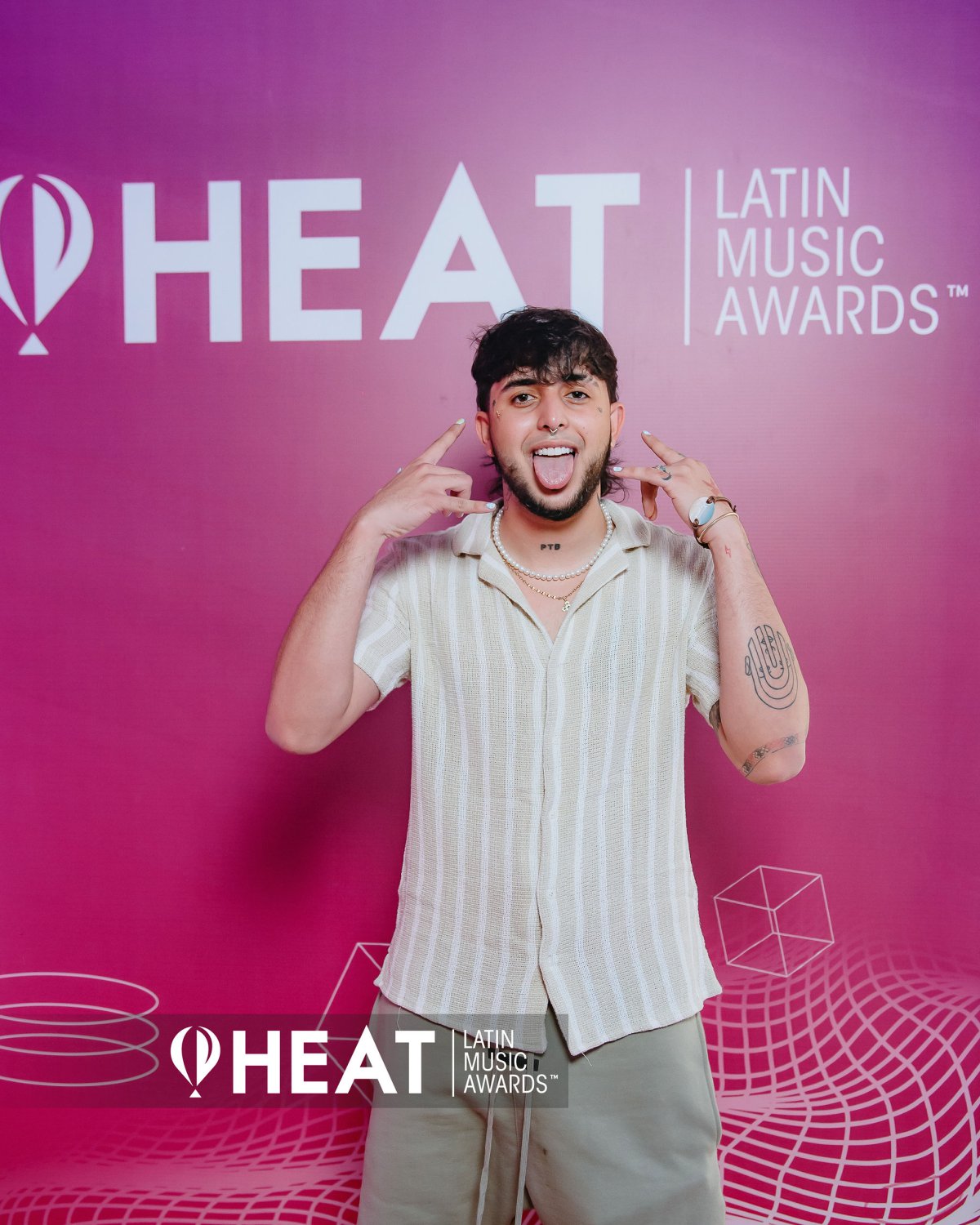 Galería Premios Heat: Kamm, Sebastián Villalobos y Goyo (Chocquibtown), entre otros, disfrutan la previa