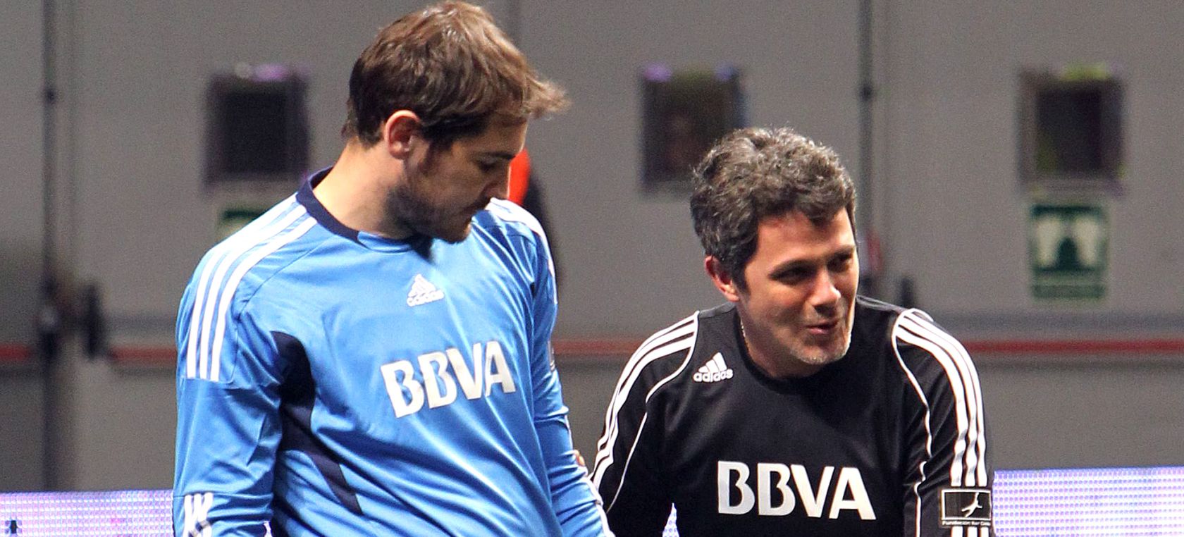 Iker Casillas y Alejandro Sanz