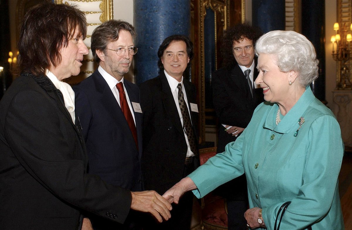 Jeff Beck, Eric Clapton, Jimmy Page y Brian May