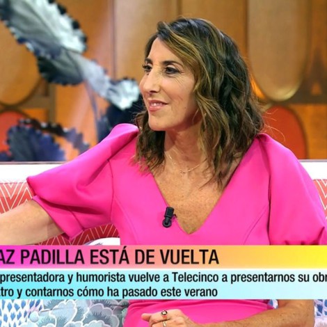 Paz Padilla vuelve a Telecinco tras su despido de ‘Sálvame’ y confiesa que es lo que más le dolió de su marcha