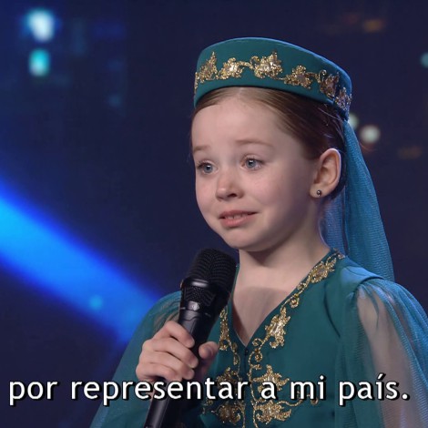 Edurne entrega su pase de oro a la niña ucraniana que consigue hacerla llorar de emoción en ‘Got Talent’