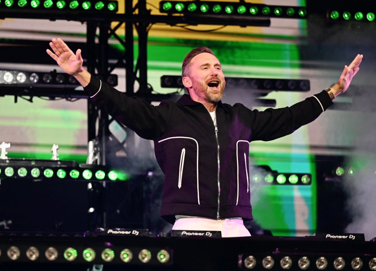 David Guetta, durante su actuación en LOS40 Music Awards 2022
