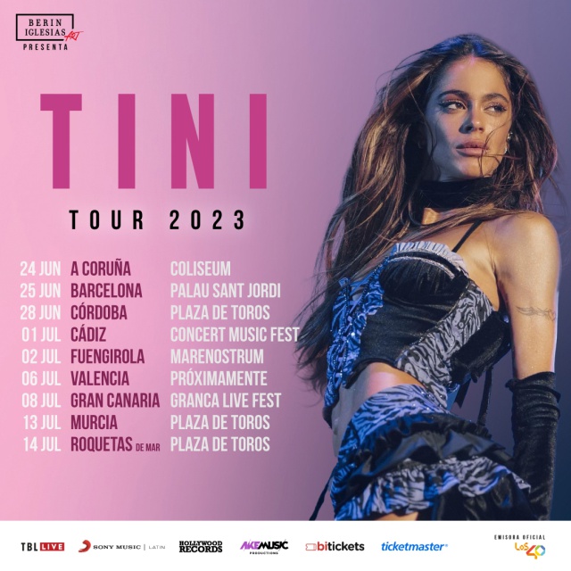 Tini anuncia su gira por España en 2023 con LOS40 Música LOS40