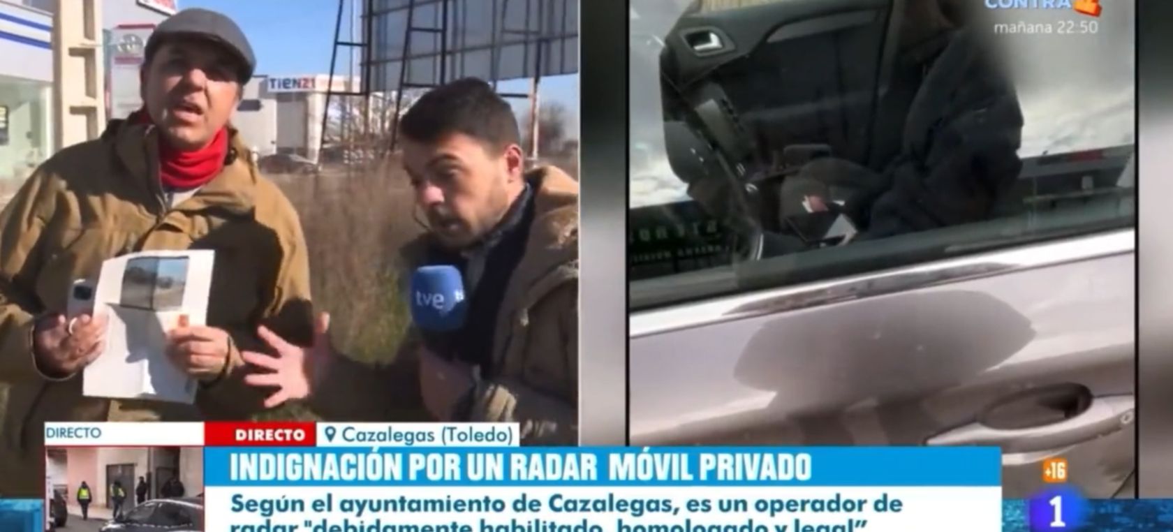 Un entrevistado de TVE monta en cólera en pleno directo y amenaza al reportero: “¡Te mato a hostias!”