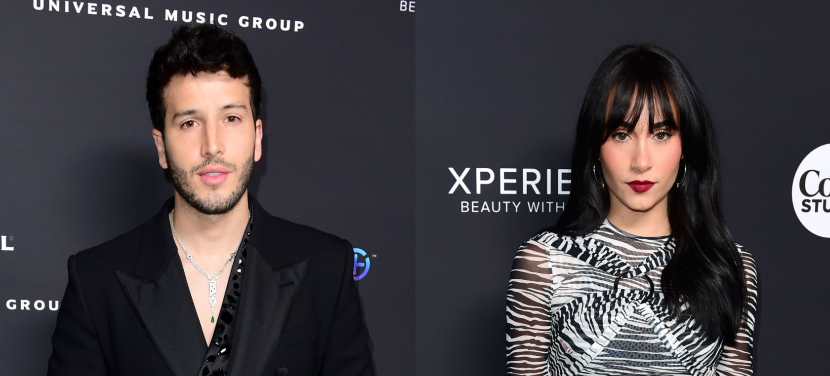 Aitana y Sebastián Yatra se van de fiesta con Adrien Brody en los Grammy