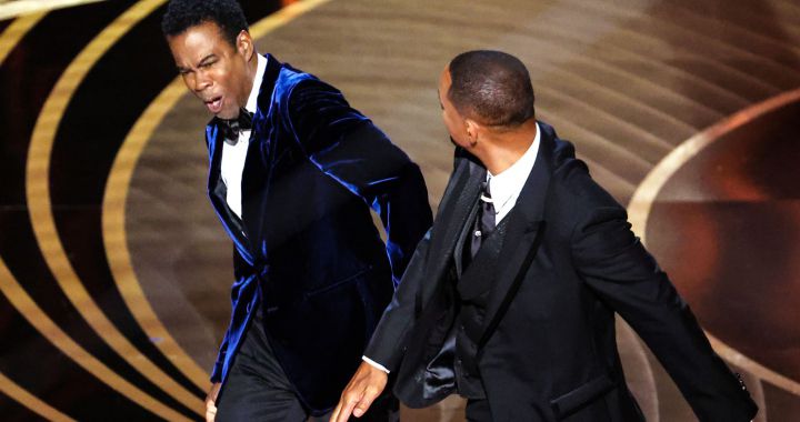 Will Smith jokes about slapping Chris Rock at the Oscars a year later