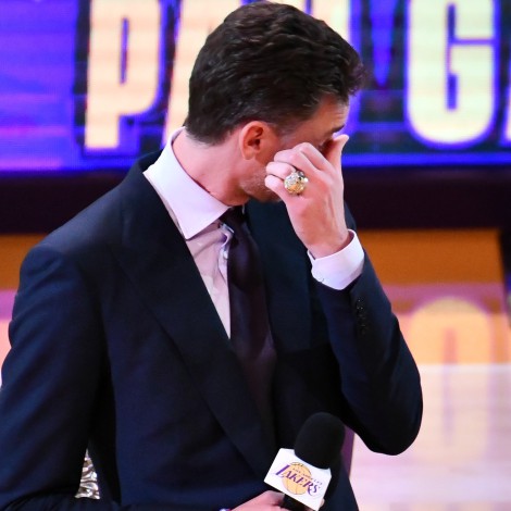 Pau Gasol rompe a llorar recordando a Kobe Bryant el día que hace historia en el baloncesto español