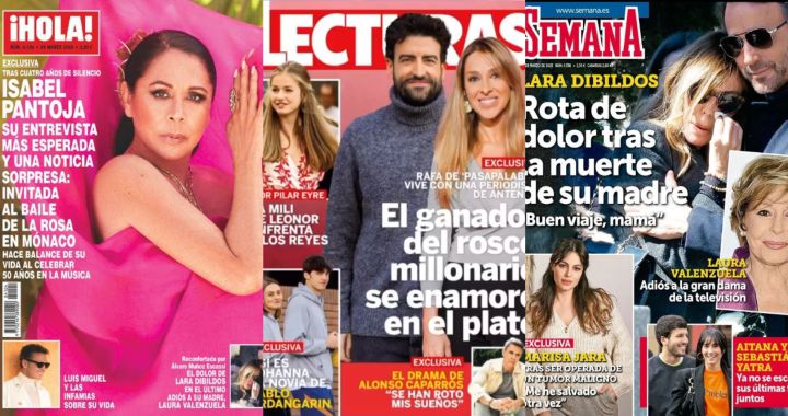 These are the covers of today’s heart magazines, March 22
