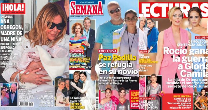 These are the covers of today’s heart magazines, March 29