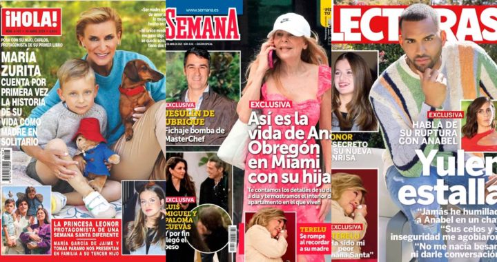 These are the covers of today’s heart magazines, April 12