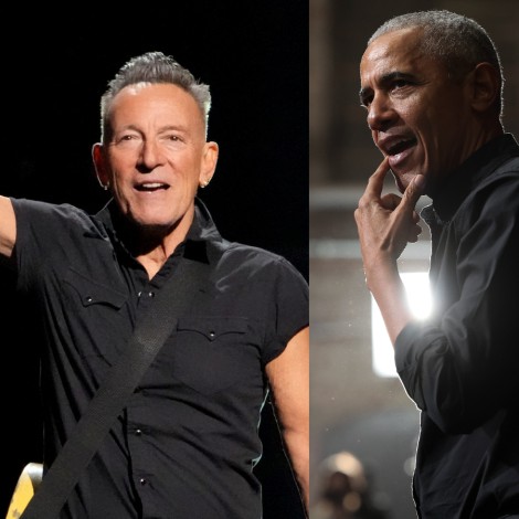 Trío de Ases: Bruce Springsteen, Spielberg y Obama, saliendo juntos por Barcelona
