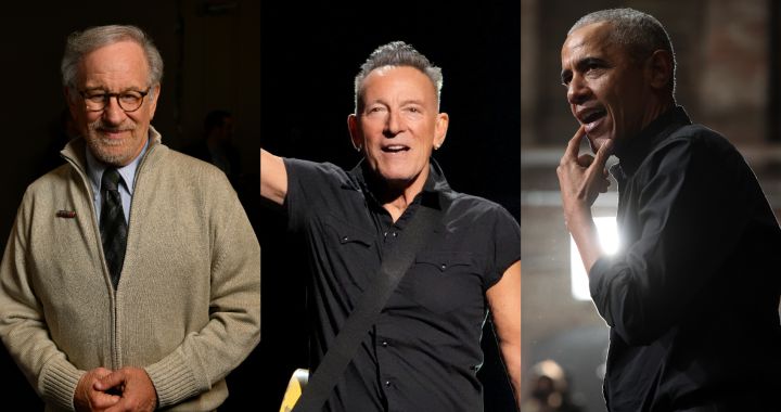 Trio of aces: Bruce Springsteen, Spielberg and Obama, go out together in Barcelona