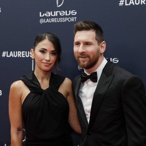 Leo Messi y Antonela Roccuzzo se cuelan en el backstage del concierto de Coldplay en Barcelona