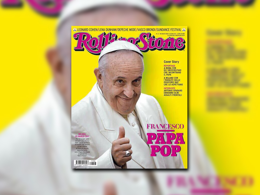 El Papa Francisco es portada de la revista Rolling Stone | LOS40 Classic |  LOS40
