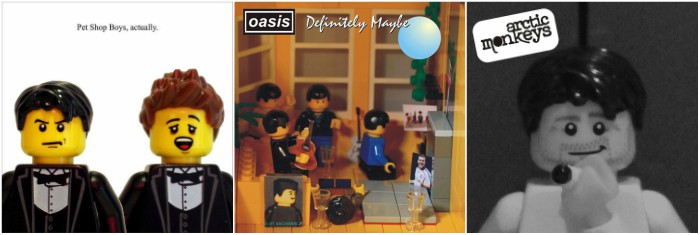 Diez portadas de discos icónicos recreadas con piezas de Lego
